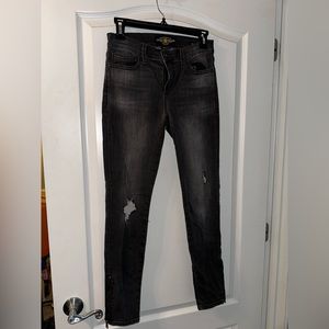 Lucky skinny jeans distressed black
